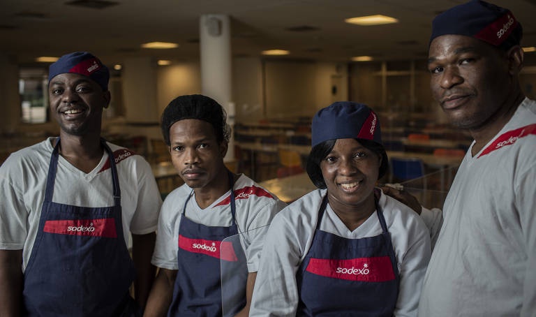 Colaboradores da Sodexo