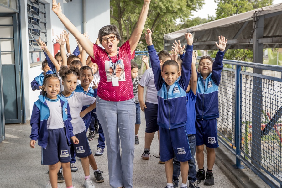 Alunos de Escola Pública em Guarulhos